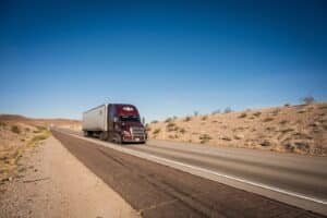 Tucson,az, ,march,27th,,2025:,transit,truck,traffic,on