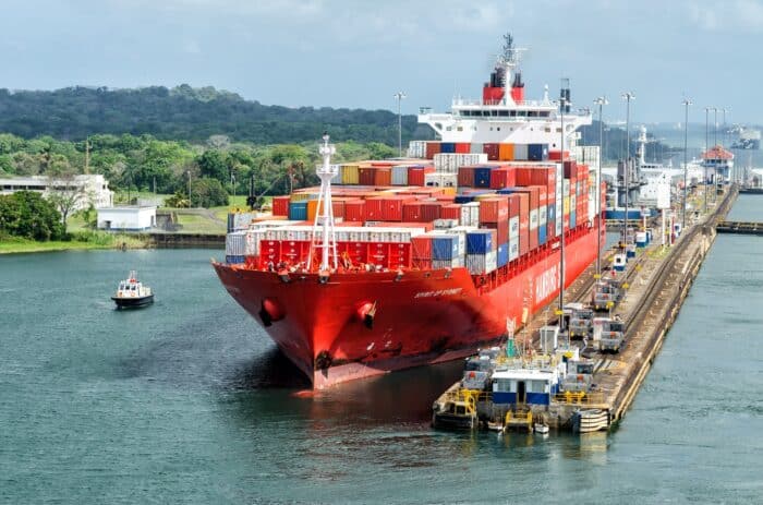 Panama,canal,,panama, ,february,20,,2015:,ship,in,miraflores
