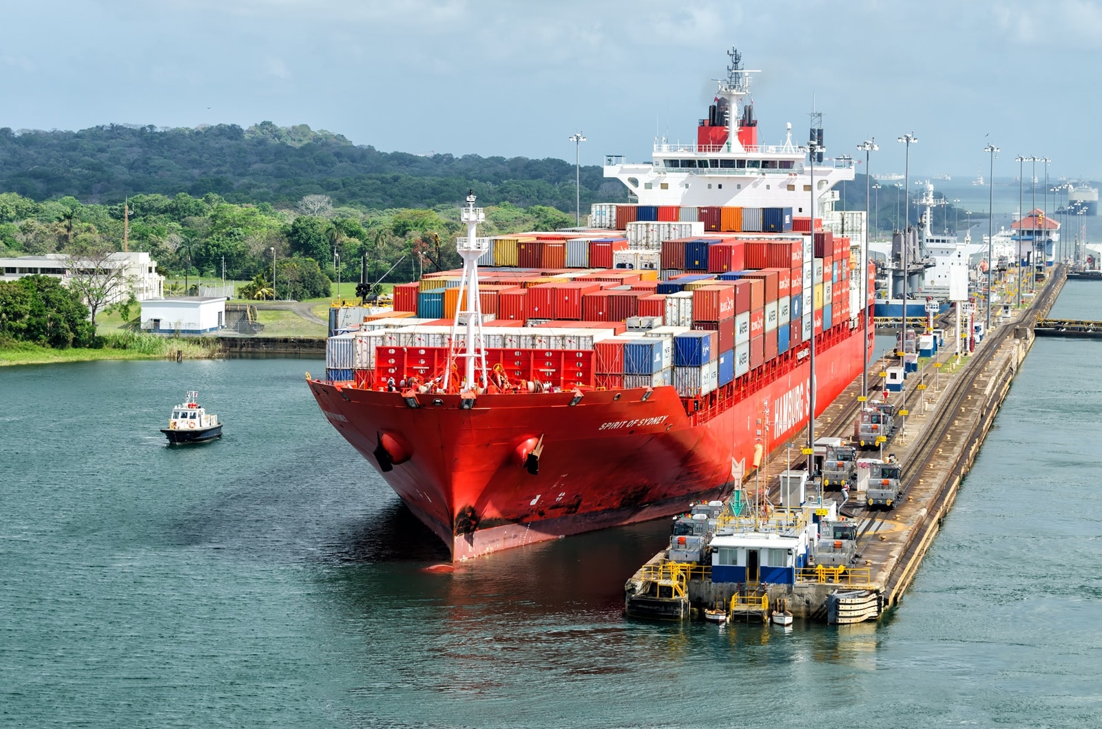 Panama,canal,,panama, ,february,20,,2015:,ship,in,miraflores
